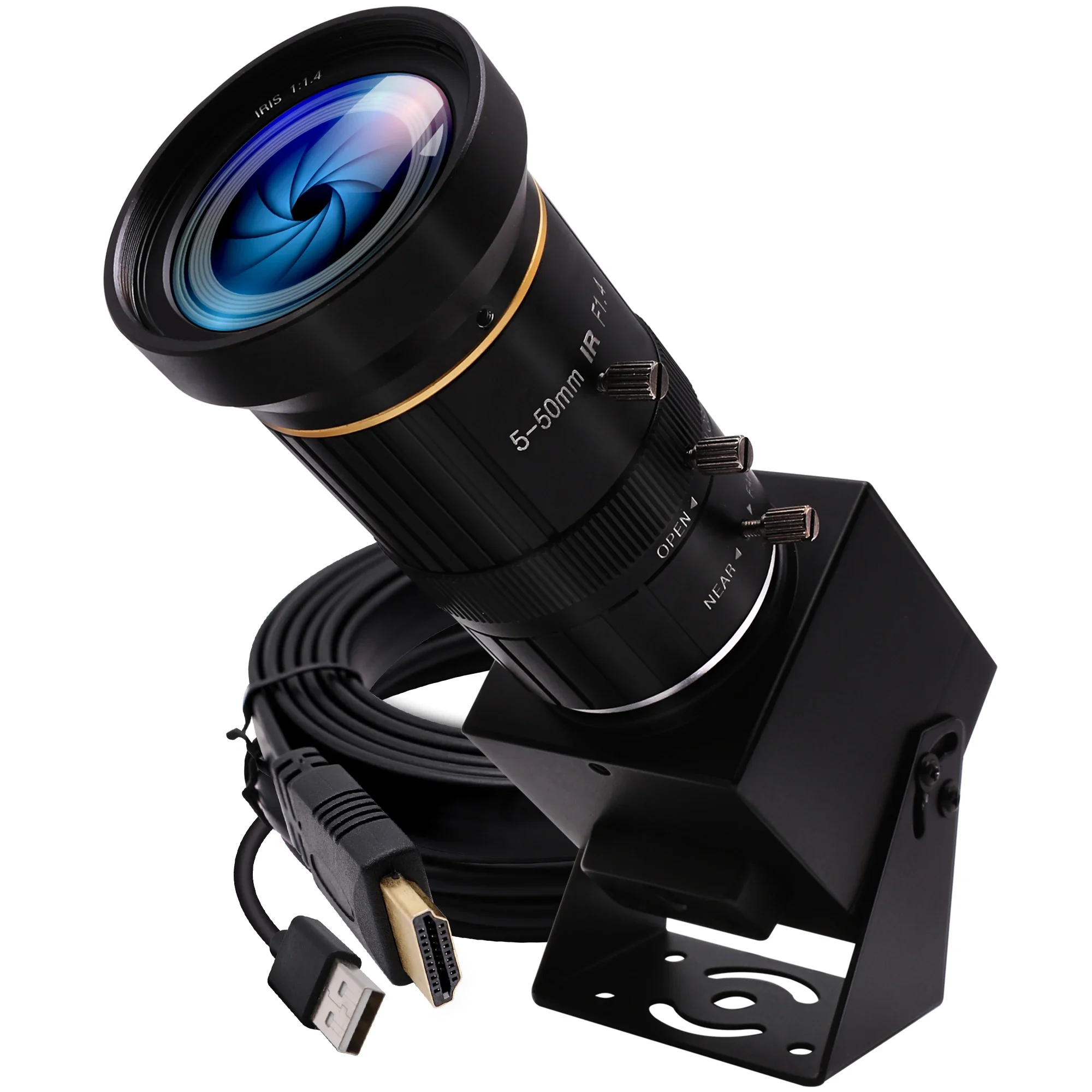 

ELP 4K HDMI Camera for Live Streaming H.264 H.265 4K 30FPS 10X Zoom USB HDMI Output Simultanously Video Camera for Online Teach