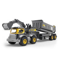 Child's Engineering Vehicle Toys Simulation multi-functional Excavator Toy Model Children Gifts B185