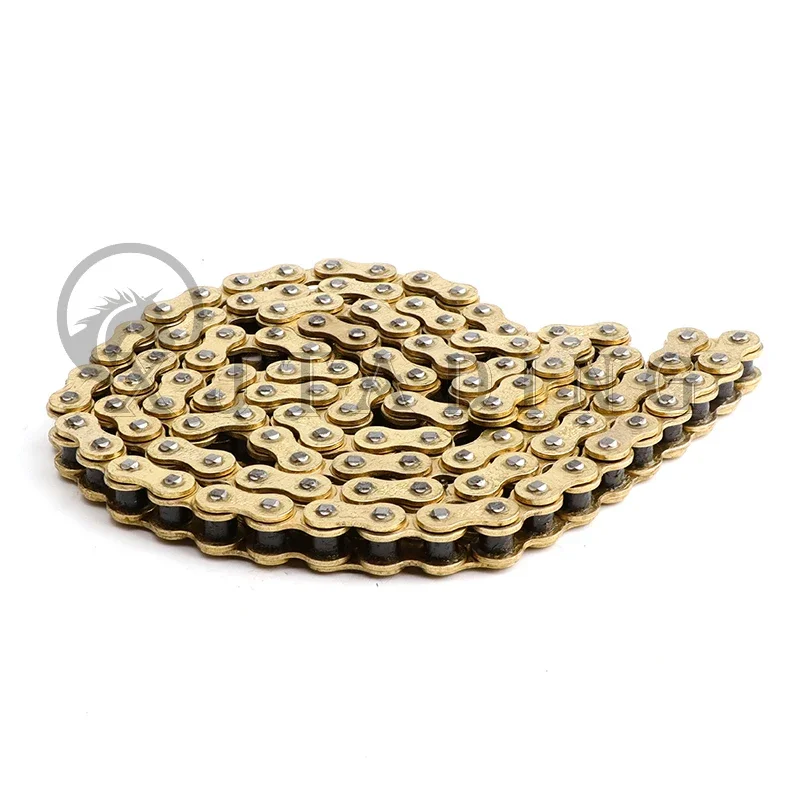 Oro 420 cadenas 104L/110L eslabones de cadena de transmisión de motocicleta para 50cc-150cc ATV Quad Pit Dirt Bike piezas de Motocross