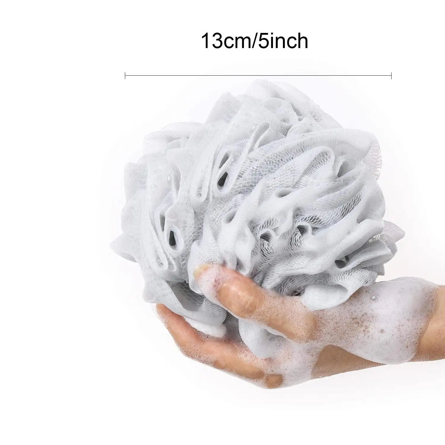 2 Colors Bath Loofah Set Shower Sponge Easy Foaming Body Cleaning Tool