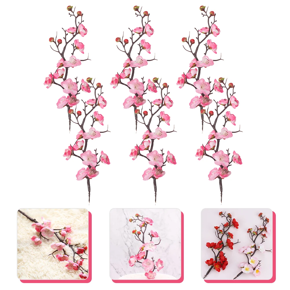 

6Pcs Cake Toppers Birthday Party Plum Blossom Branch Picks Beautiful Design Cupcake Wedding Holiday Dessert Ornaments