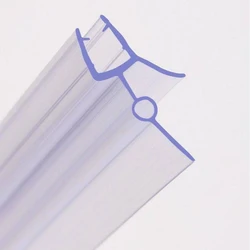 Bande d'étanchéité en PVC pour porte en verre, écran de douche, bandes d'étanchéité pour porte en verre de bain, coupe-froid étanche sans colle, 4-6mm, 18mm, 23mm