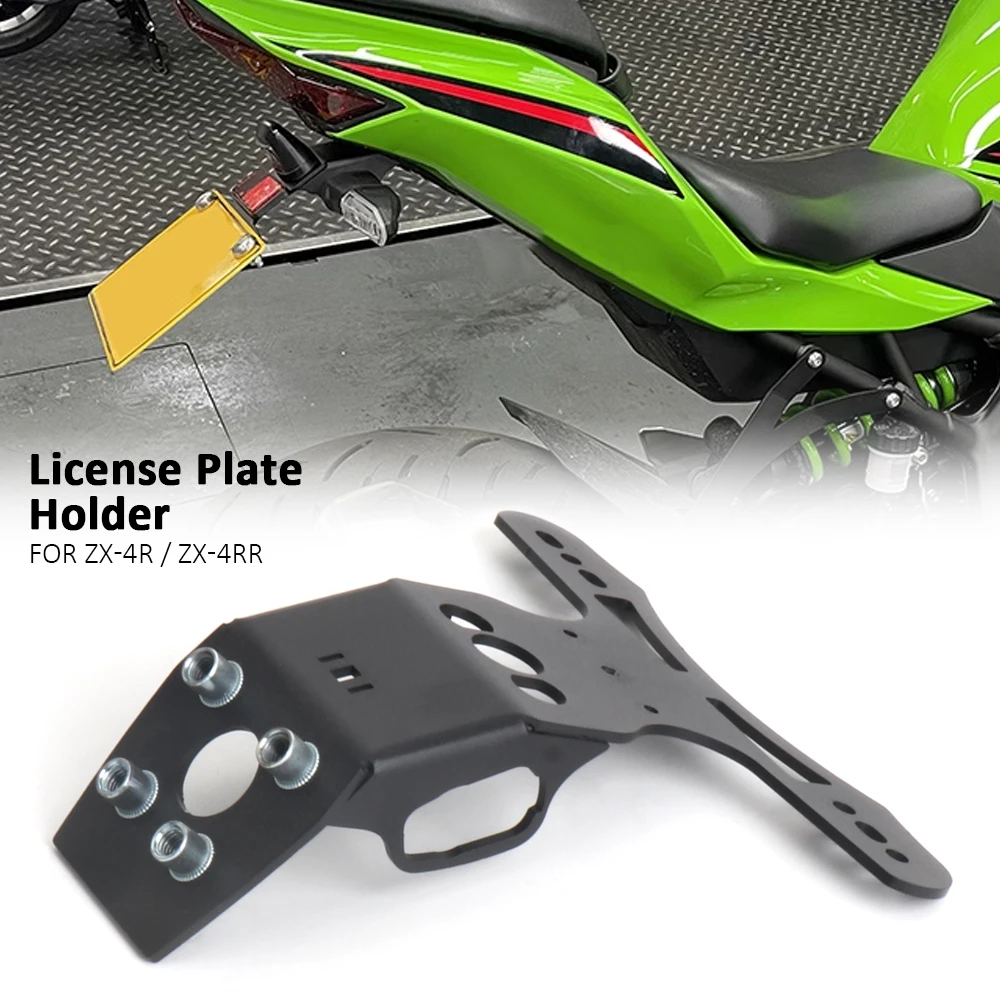 

For Kawasaki ZX-4R ZX4R ZX-4RR ZX4RR ZX 4R 4RR Tail Tidy Motorcycle License Plate Holder Fender Eliminator Registration Bracket