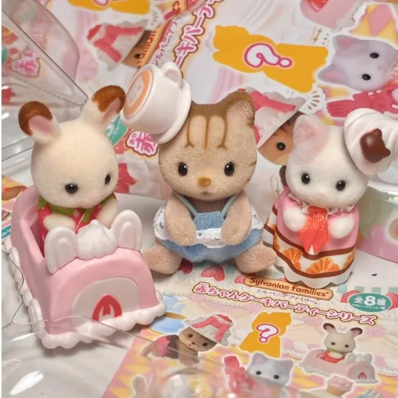 Hot Sylvanian Families Bakken Make-Up Magic Society Serie Blind Pouch Figuren Meisje Huis Poppen Handgemaakte Kind Speelgoed Kamer Decora
