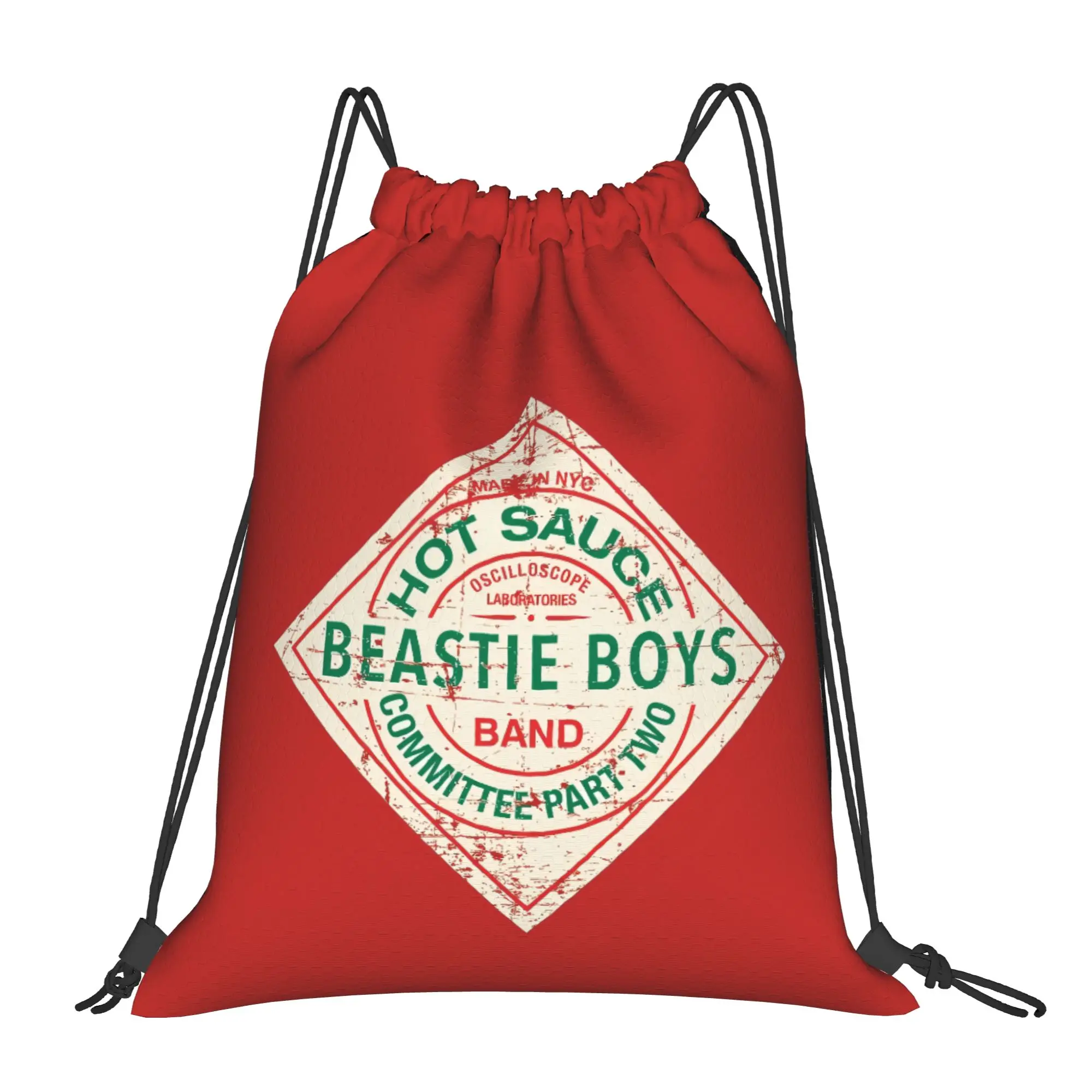 Beastie Boys 9  Portable Hiking Drawstring Backpack Riding Backpack Gym Shoes Drawstring Bags