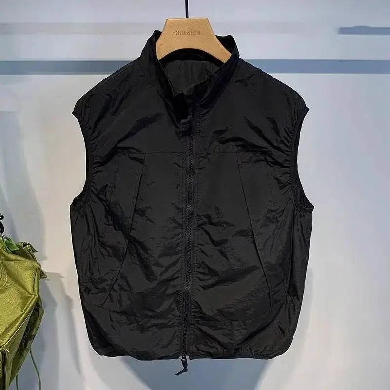 

Мужская летняя майка больших размеров в стиле ретро, свободного кроя, в гонконгском стиле, рабочая одежда, модная, для полных мужчин, 300 Pou