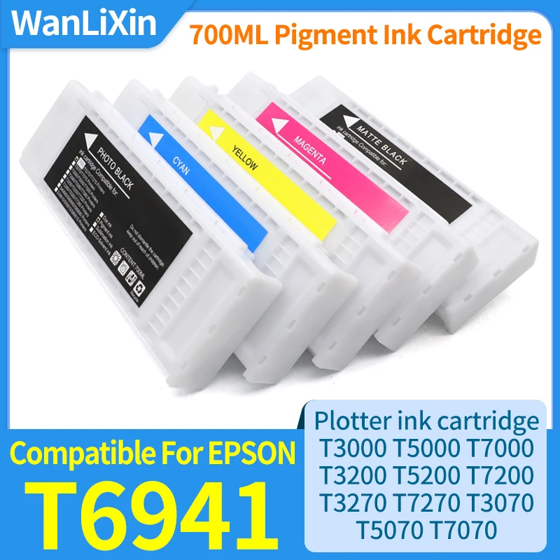 

T6941 T5270 картридж с пигментными чернилами, совместимый с принтером Epson T3000 T5000 T7000 T3200 T5200 T7200 T3270 T7270 T3070 5070 7070