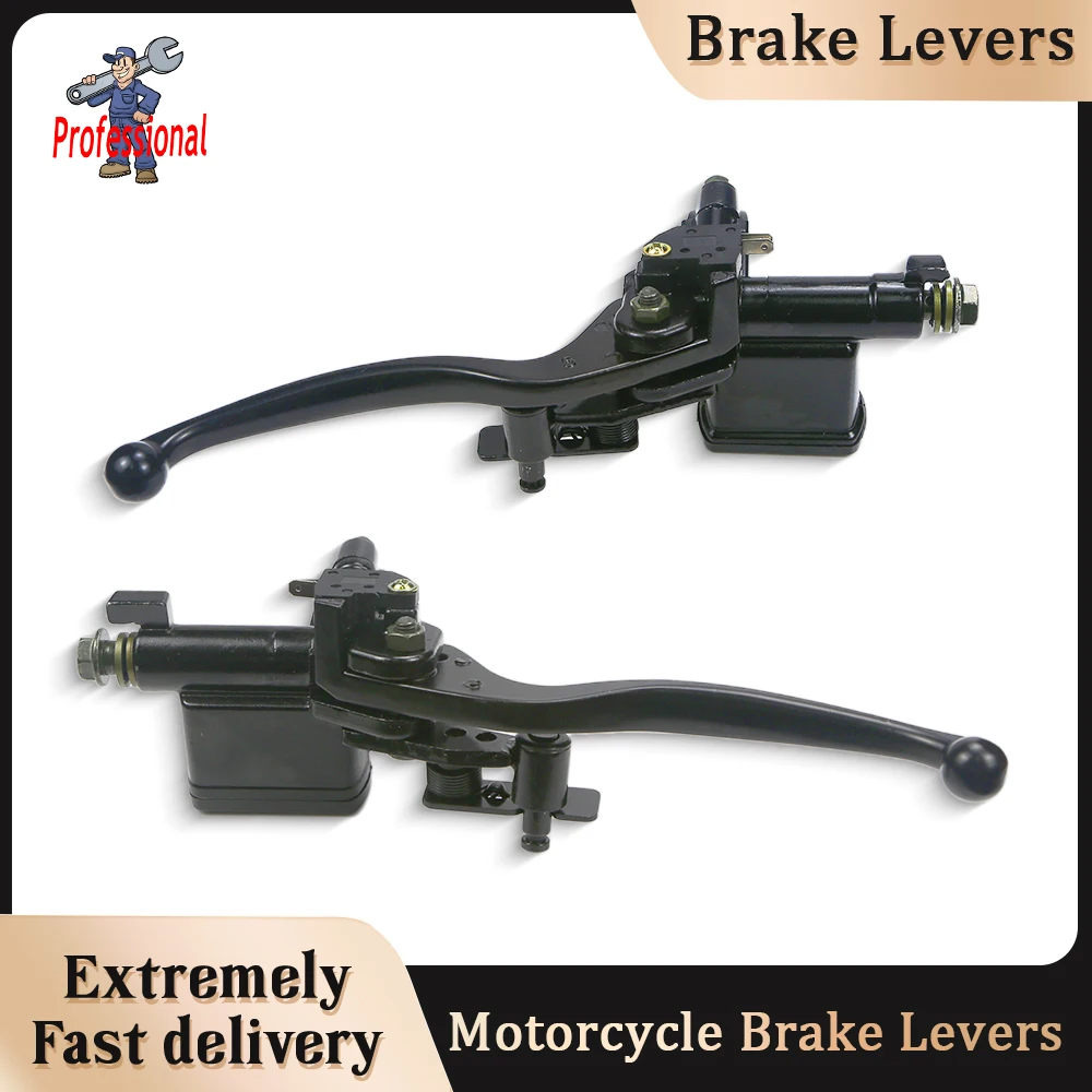 

Motorcycle Cylinder Hydraulic Brake Lever Clutch Lever Pump Left Right For Universal 50cc-250cc Dirt Bike ATV Four-wheel