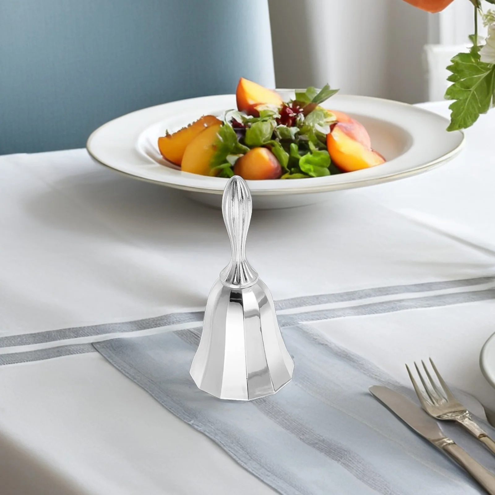 

European Style Serving For Restaurant Decorative Metal Hand Bell Vintage Hotel Dish Bell Kitchen Service Tool