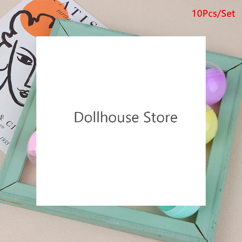 

10 шт. 45 мм пластиковые капсулы из полипропилена, полупрозрачные, разноцветные, круглые, для игрушек-сюрпризов, легко открывающиеся, с замком, для торговых автоматов