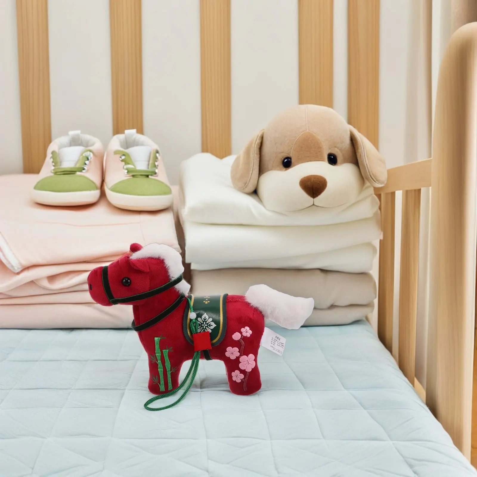 

Soft Skin-Friendly Horse Figure 2026 Year of The Horse Decoration for Children Festive Party Travel Accessory