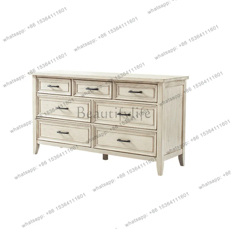 

American birch chest multi-drawer storage aisle porch cabinet