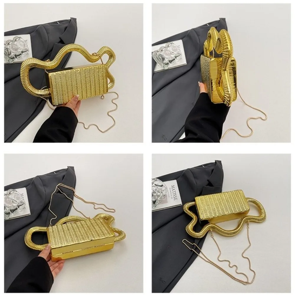 Fashion Acrylic Dinner Bag Versatile with Wave Handle Clutch Bag Luxury Crossbody Bag Evening Party
