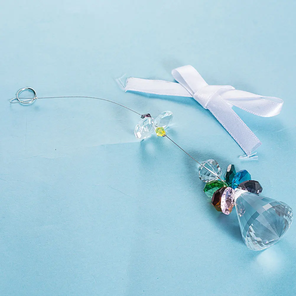 

3 Pcs Angel Prisms Ornament Christmas Decor Room Indoor Decorations Home Ornaments Hanging Crystals for Pendant