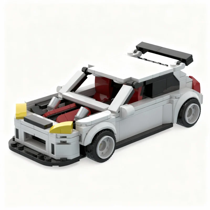 366ピース-moc-jpcars-シビック-タイプr-改造ワイドボディ-シティチャンピオンズモデル-組み立てブロック-建築玩具-クリスマスプレゼント-教育玩具