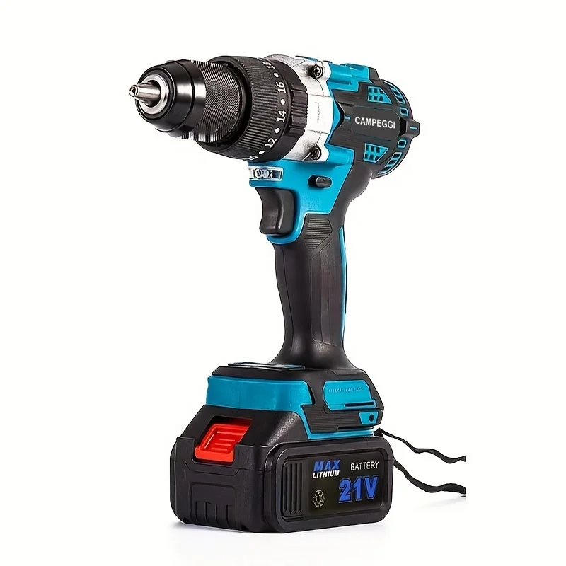

【Hot】21V Cordless Impact Drill 13mm Brushless Screwdriver Battery Electric Impact Drill and Screwdriver Kit Brushless Motor 2.7