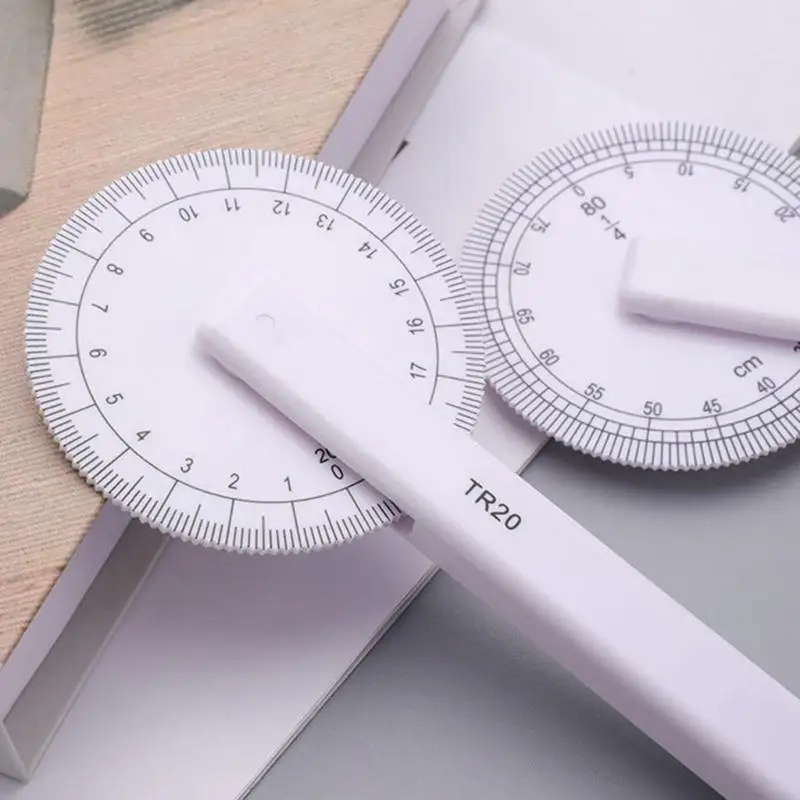 W89C Circular Quilting Ruler with Scaled Roller Wheel Pattern Making Ruler for Sewing