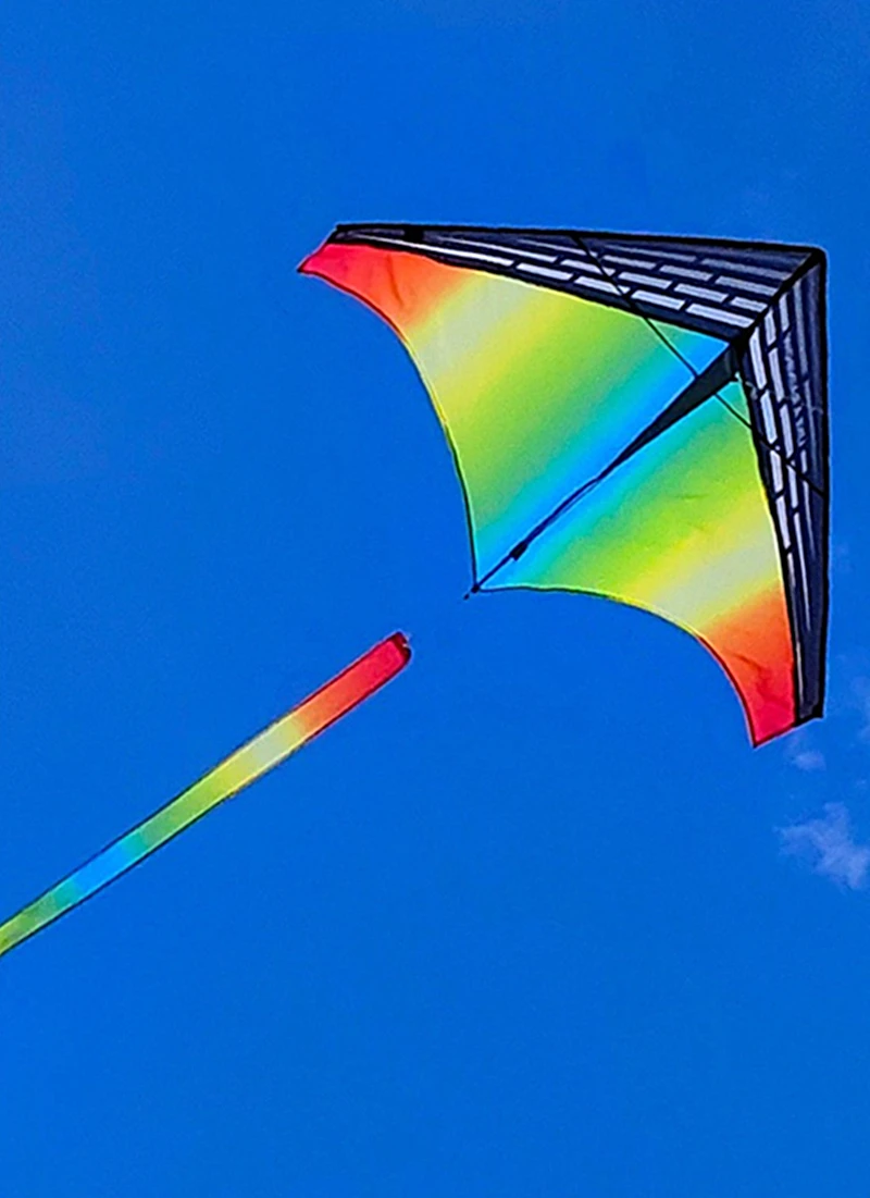 Desenhos animados Rainbow Sky Bow Kite, Pano divertido ao ar livre, Windsock String, Big Wind Kite, Celebridade Internet, Celebridade Internet, Frete Grátis