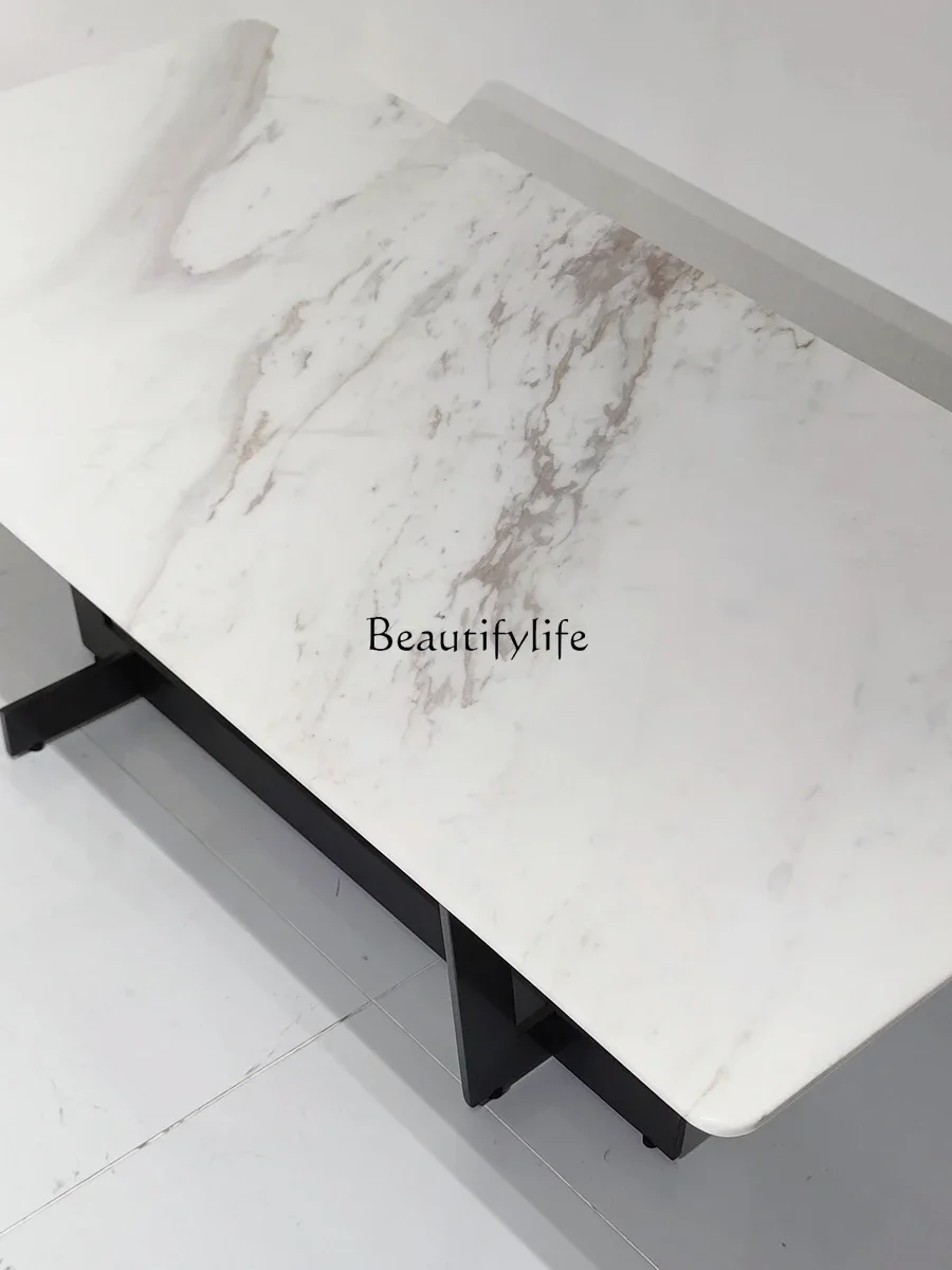 Picture 5: -FG10Italian Mild Luxury Marble Coffee Table Small Apartment Sofa Tea Table