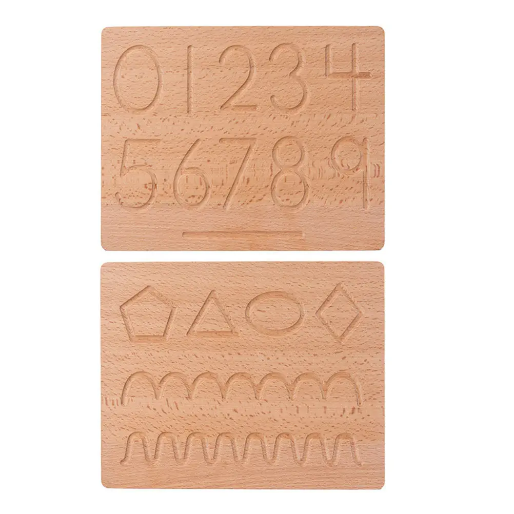 

1Set Letter Tracing Wooden Board Kids Letter Recognition Educational Writing Game for Number Spelling Early Learning Cognitive