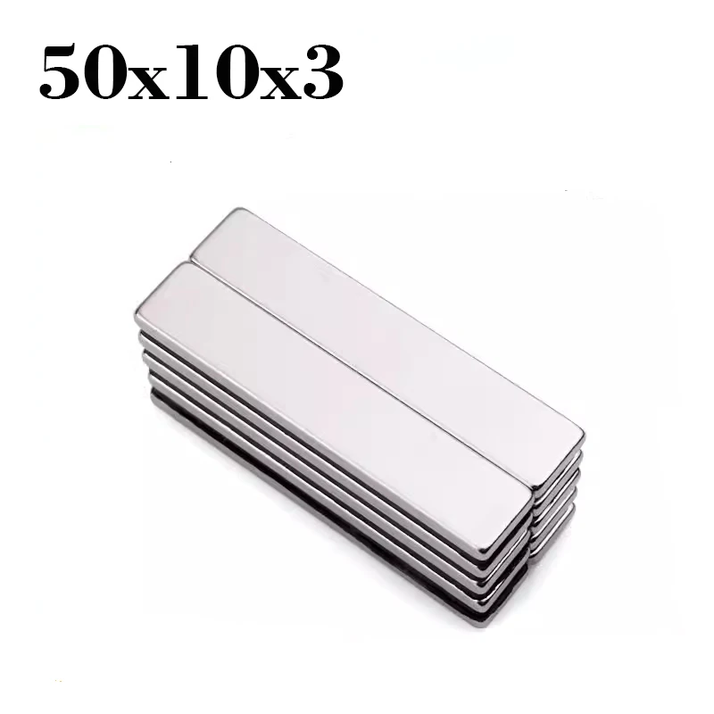 

2/4/10/20Pcs 50x10x3 Magnet Neodymium Magnets Imanes De Neodimio Super Potentes Permanent Aimant Puissant Square Iman Magnetic