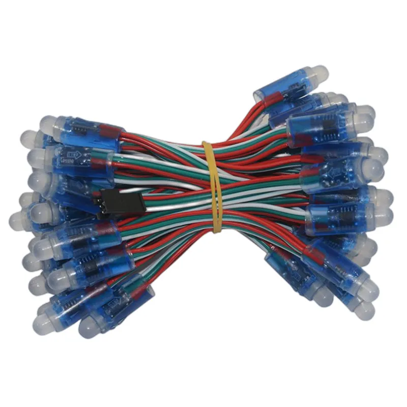 50 Stks/partijen Addeessable 12Mm WS2811 Full Color Led Pixel Licht Module Dc 5V Rgb Kleur 2811 Ic Digitale led Kerst String