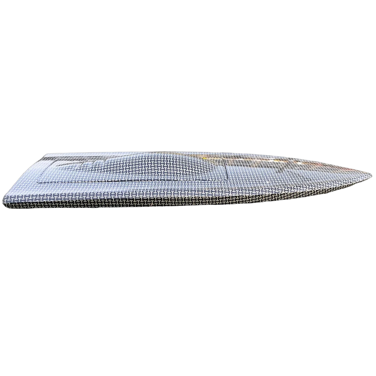 L650-W195-H100mm Blend Textile Kevlar/Carbon Fiber Small O Boat Hull, Extract Vacuum RC Speedboat/Brushless Electric Model Boat