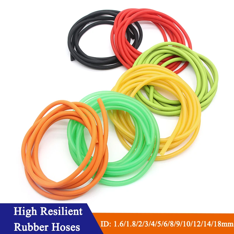 Nature Latex Rubber Hoses Antifreeze Tension Rope Pipe High Resilient Elastic Tube Slingshot for Hunting Slingshot Catapult Bow