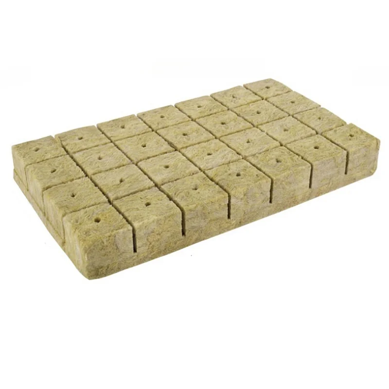 ABGG-plantado hidropónico, bloque mediano para plantas, matriz sin suelo, bandeja de enchufe de lana de roca, cultivo de bloques de plántulas