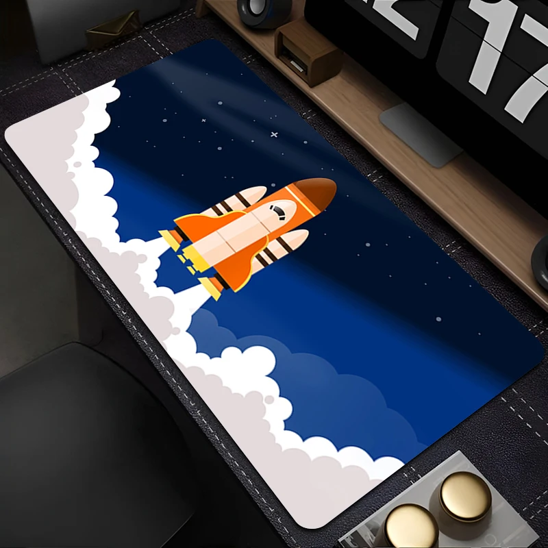 

Mouse Pad PC Accessories Keyboard Pad Office Anime Desk Mat Anti Slip Mousepad Natural Rubber Gaming Space Shuttle Extended Pad