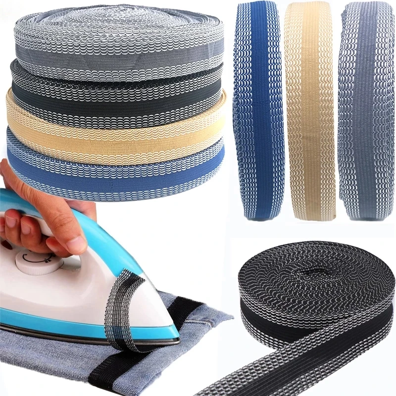 3/5Meter Hem Shortening Self-Adhesive Hem Tape Suit Pants Fabric Tape Sewing Fabric Household Appliances Sewing Supplies