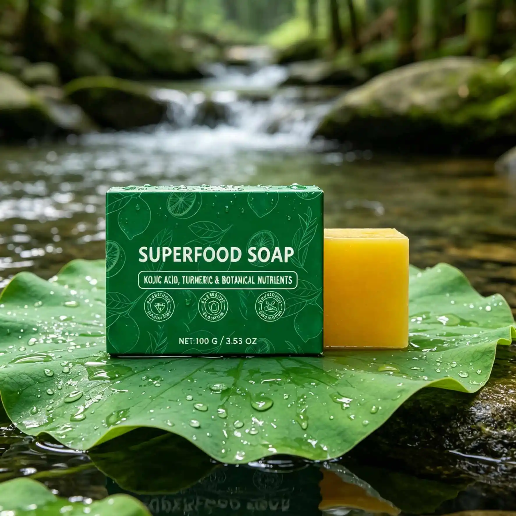 Turmeric Face Soap For Glowing Skin Korean Soften Smooth Body Skin Brightening Redness Relief Hand Made Facial Cleansing Soap