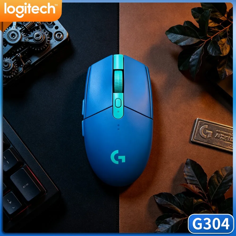 Logitech G304 LIGHTSPEED Wireless Gaming Mouse Adjustable DPI Plug‑Play For Beginner Gamer Remote Worker Dorm Notebook