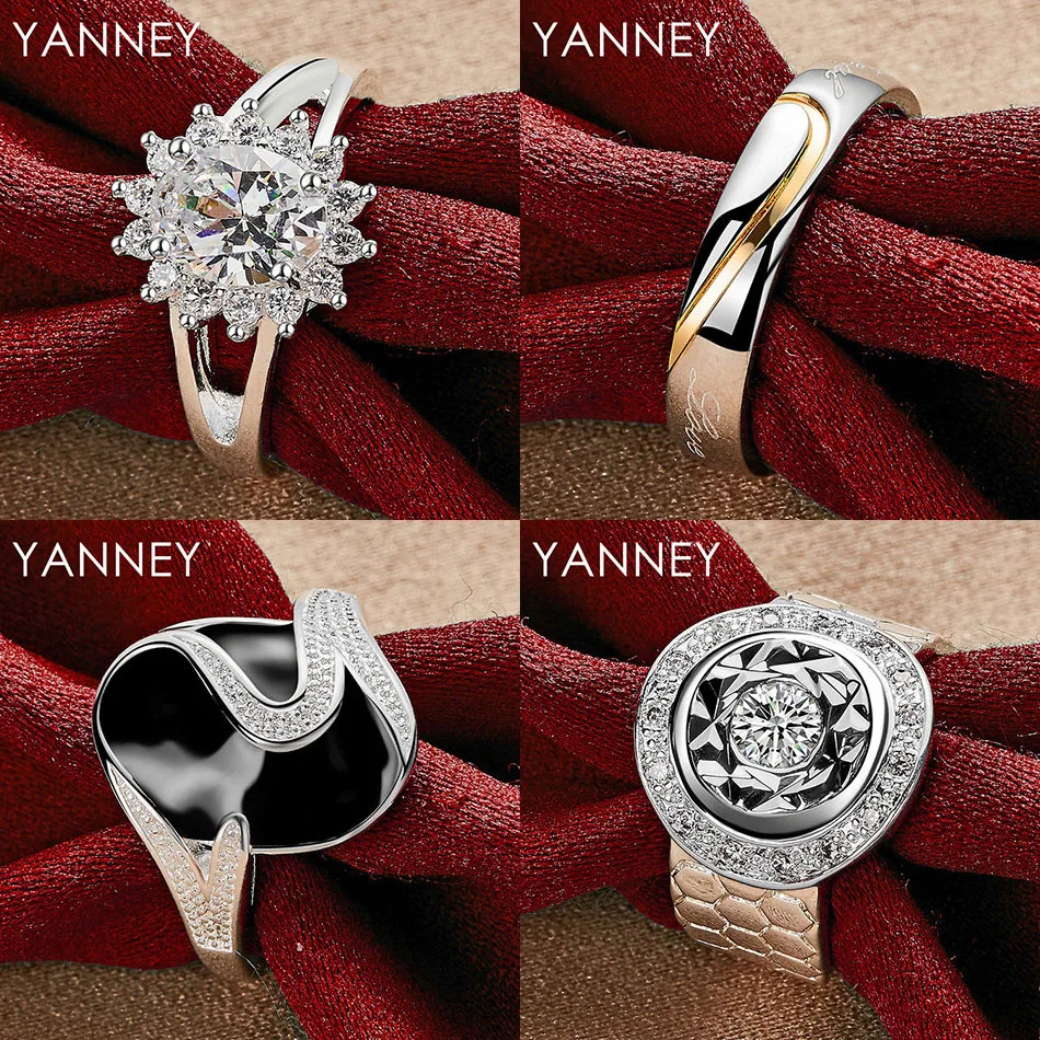 

Charming 925 sterling silver 7/8/9/10 exquisite snowflake zircon geometric ring female gift party wedding jewelry accessories