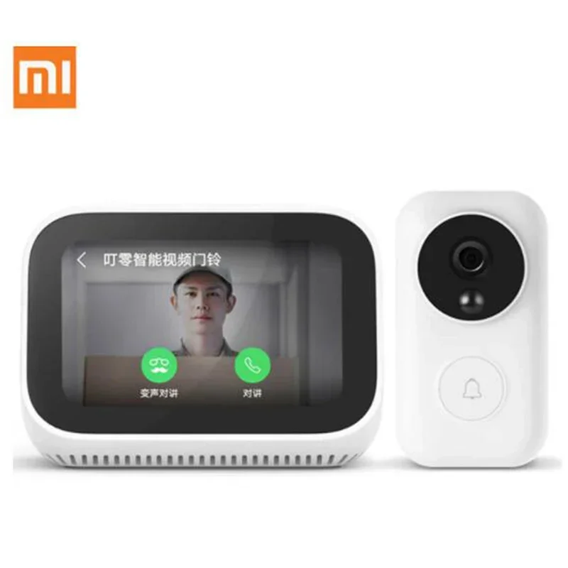 Original Xiaomi AI Touch Screen Bluetooth-compatible 5.0 Speaker Digital Display Alarm Clock WiFi Smart Connection Mi speaker