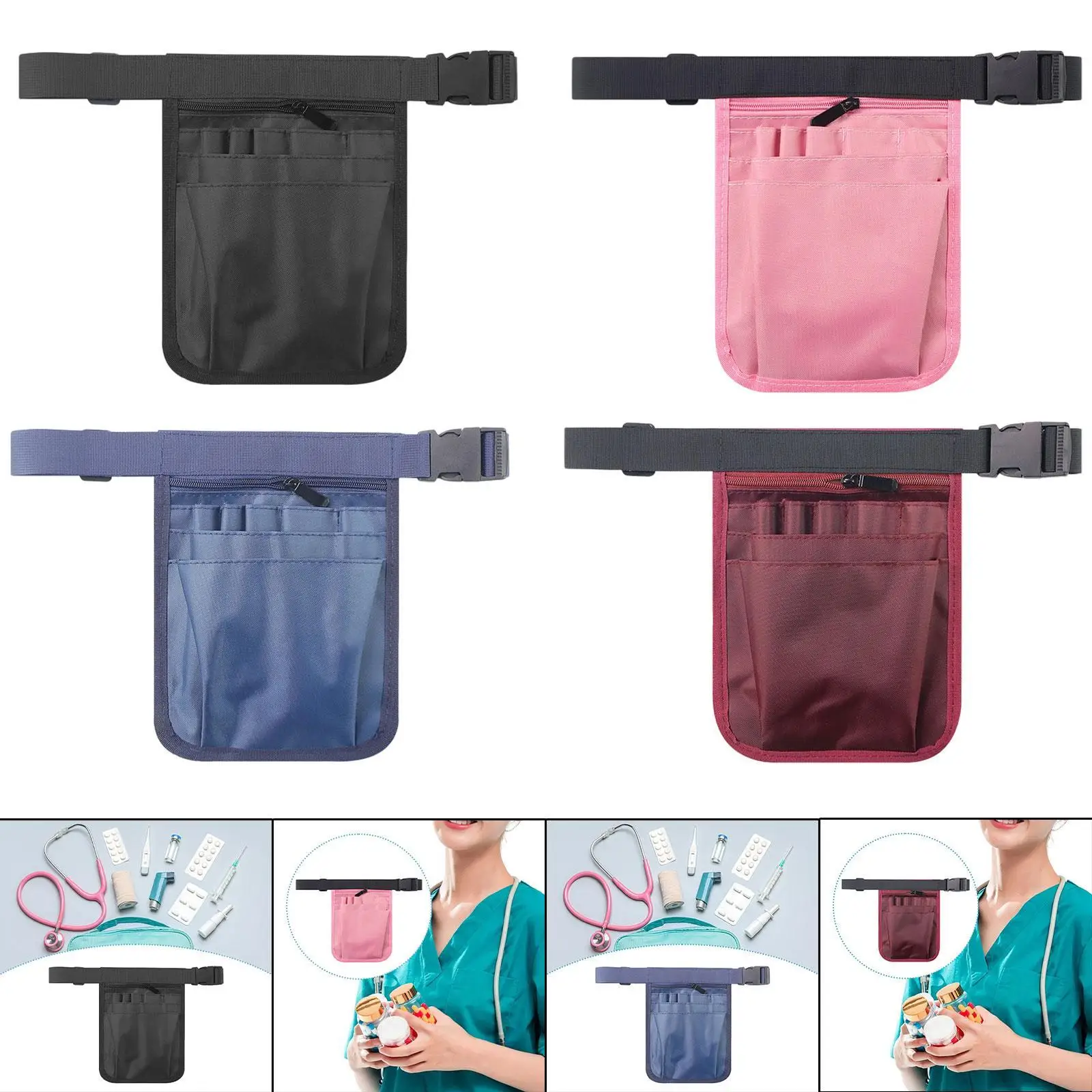 Riñonera para profesionales de enfermería, adecuada para veterinarios y técnicos