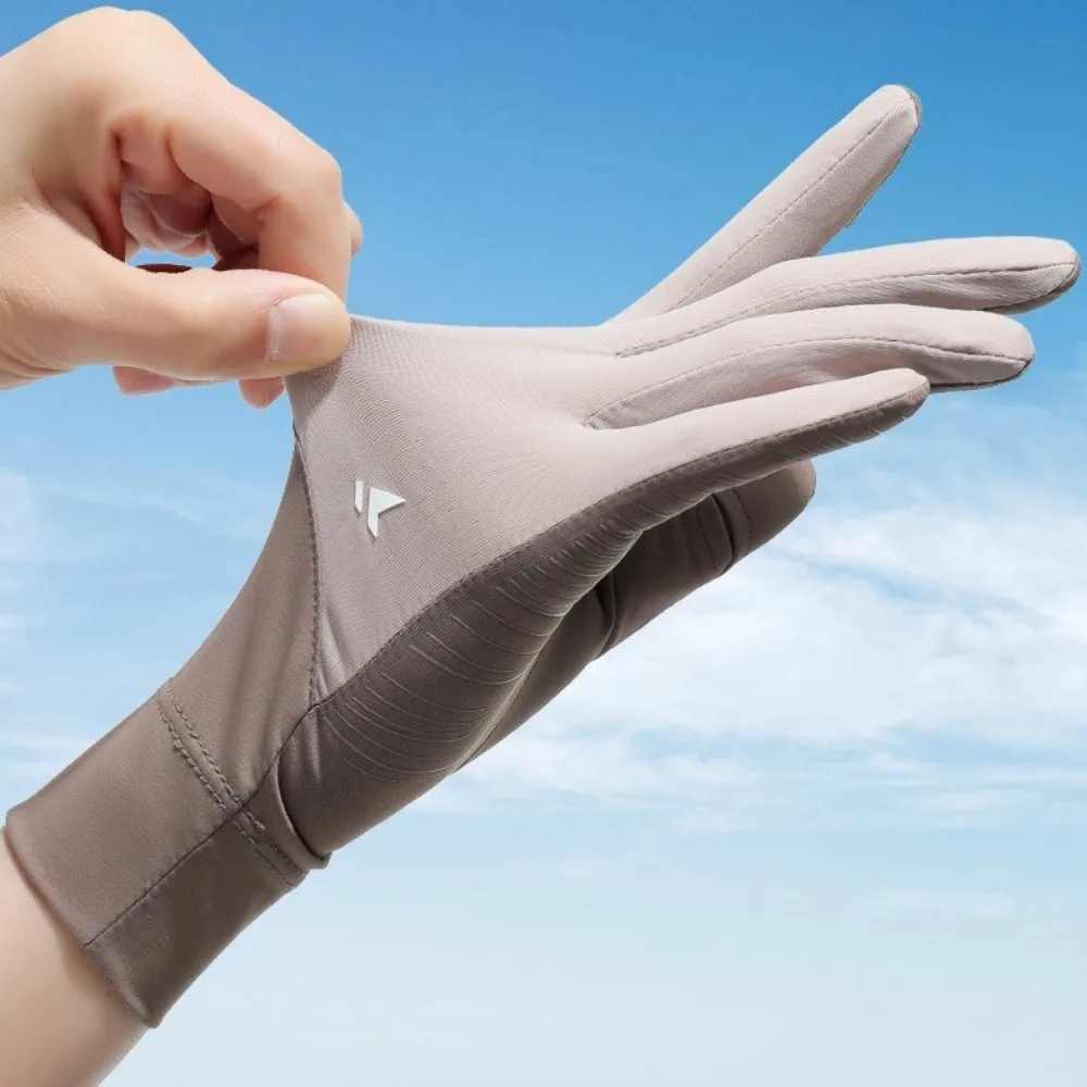 

Touch Screen Ice Silk Gloves Highly Elastic Breathable Riding Driving Gloves Non-slip Anti-UV Sunscreen Gloves Cycling Driving