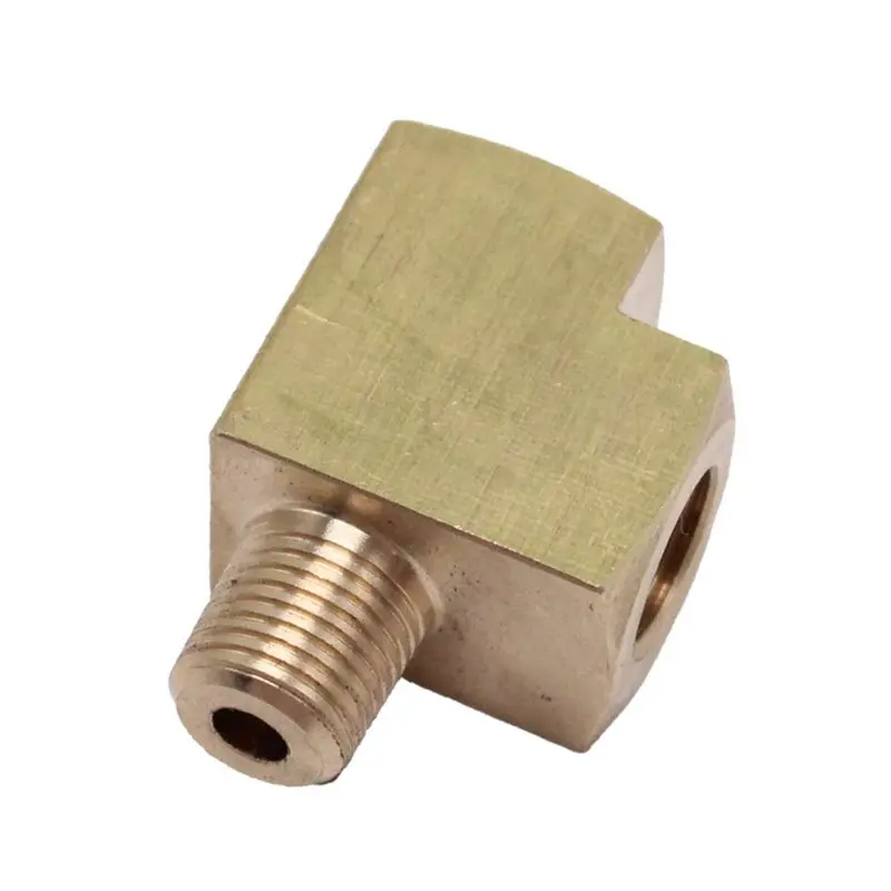M11K-Tee Connector M10x1 Angle Adapter Oil Pressure Sensor T-Distributor Oil Pressure Gauge Adapter