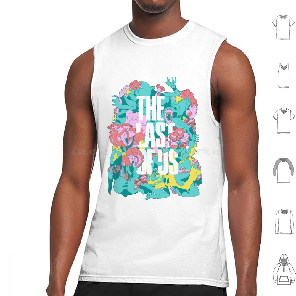 Clicker Horde ( The Last Of Us ) Tank Tops Print Cotton The Last Of Us Tlou The Last Of Us 2 Clicker Zombie Joel Miller