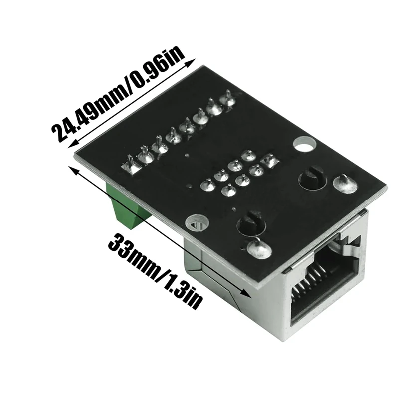 Hot Sale 4PCS RJ45 Ethernet Female Socket Connector Breakout Board,2.54Mm Connector Board Shielded Network Adapter Terminal