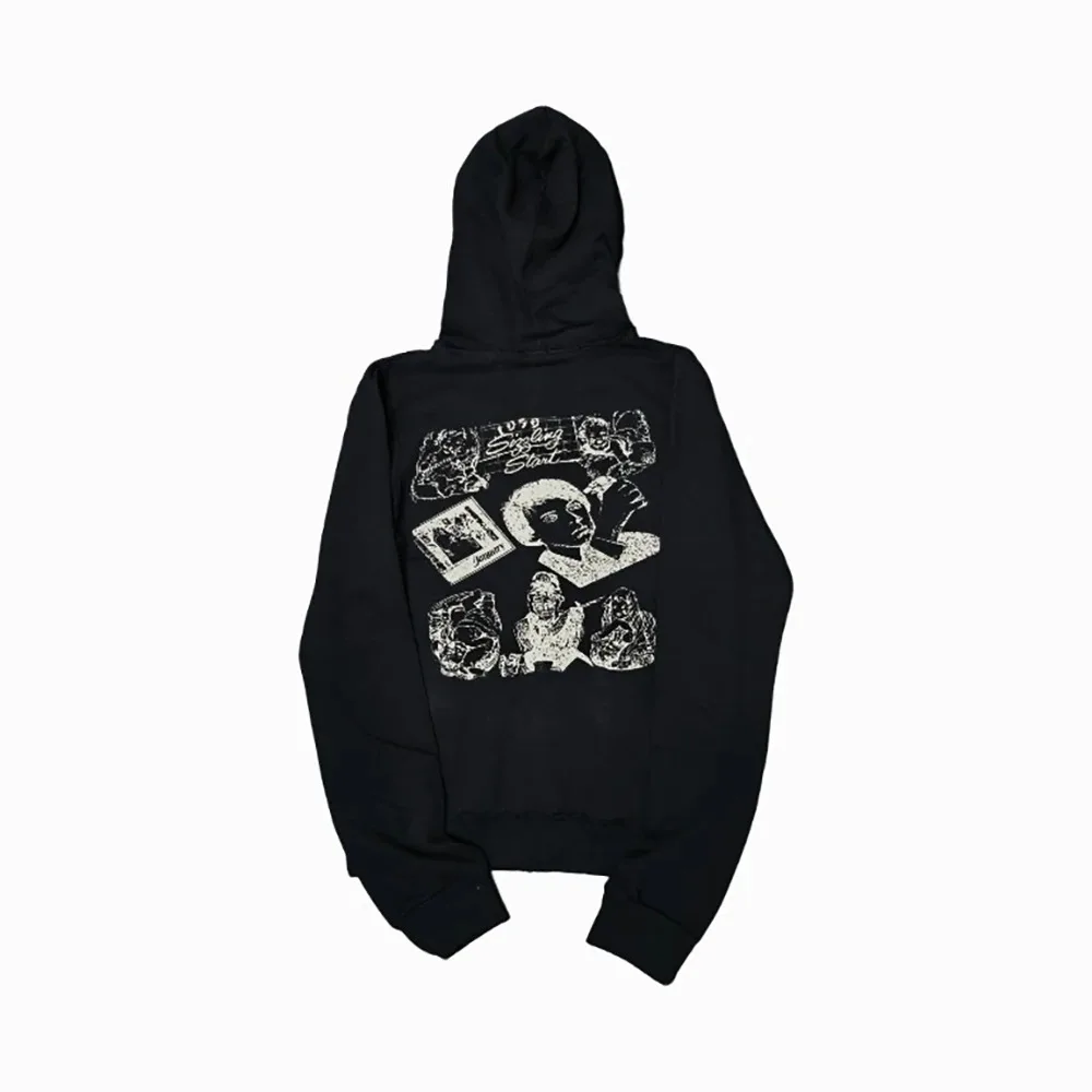 

Мужская толстовка LmyerHysteric Glamour с принтом Hysterical, свободного кроя, черная, повседневная, с капюшоном