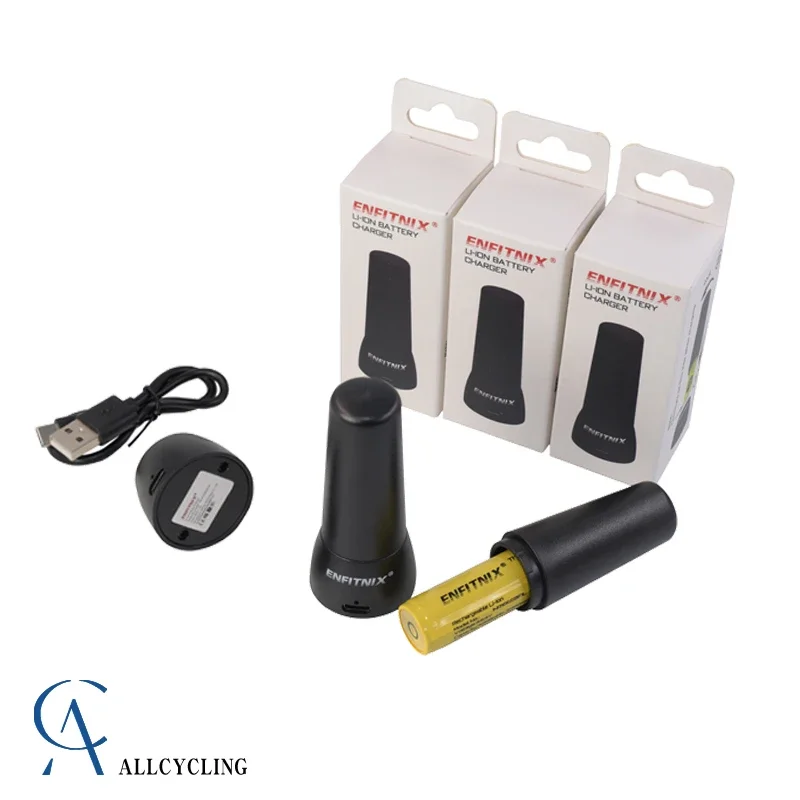 

Enfitnix Navi800 1600 Bicycle Flashlight Headlight Original Battery Charger Bike Battery Durable Long Life Time USB Rechargeable