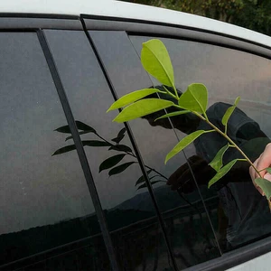 أعمدة عمود أسود باينو لامعة ، صب الباب ، تقليم النافذة ، ملحقات غطاء الملصق ، يصلح لهوندا CR-V 2007 ، 2008 ، 2009 ، 2010 ، 2011 6 إطار باب المبيعات الرئيسية هوندا فيت 2008 - رقم 1