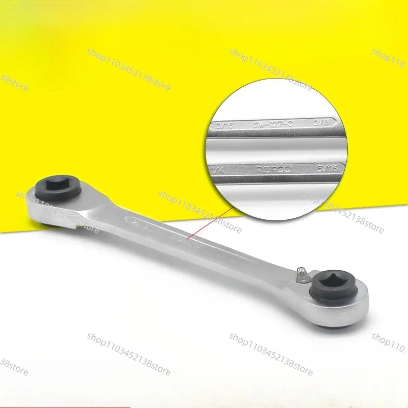 

Ratchet Wrench for Maintenance Angle Valve of Refrigeration Air Conditioning Compressor SW-127-OFFSET SW-127-C