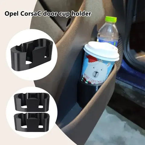 For Opel Corsa C Door Cup Holder Passenger Side Coffee Cups Drink Organizer Clamp Universal Multi-Functional Car Interior Parts