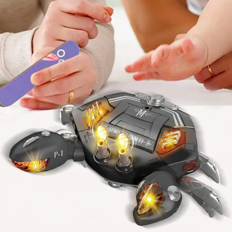 Toys For Crawling Babies Kid Crawling Crab Crawling Interactive Toy Moving Crawl Toy Learning Crawl Toy Music LED Light For Kids