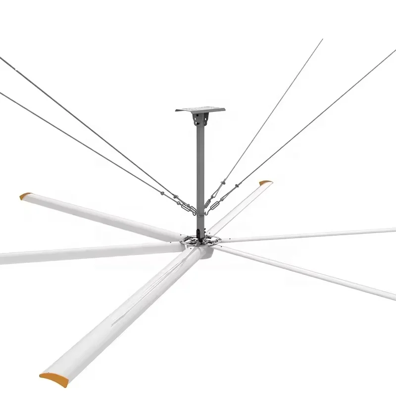 AMTHI AMCLING 12ft 24ft AC 220V 1500W Industrial Aluminum PMSM Fan Motor Efficient Air Circulation Hvls Fan For Warehouses