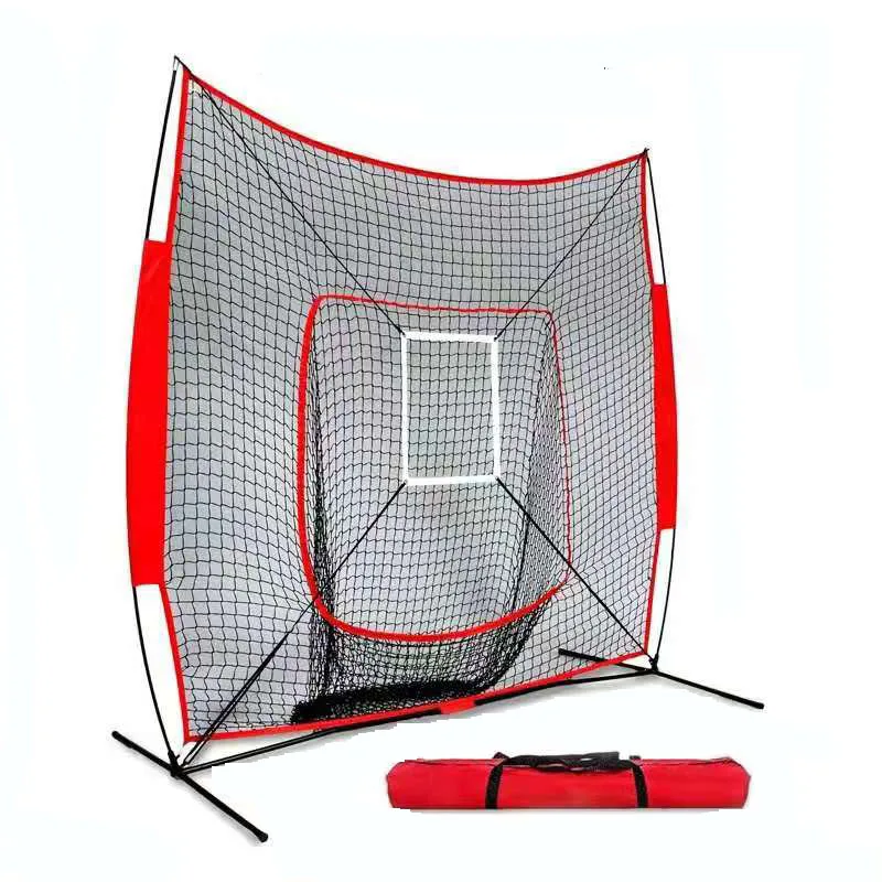 7X7 FT Portable Baseball Softball Batting Pitching Net Protective Hitting Training Practice Baseball Net