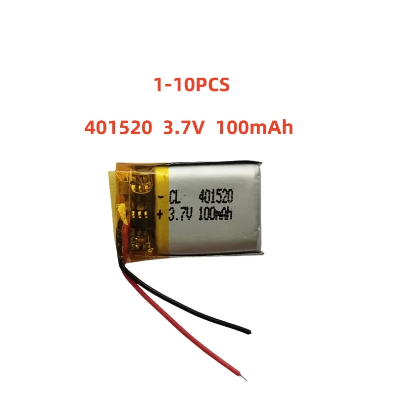 

401520 3.7V 100mAh Small Size Lipo Rechargeable Battery Lithium Polymer For MP3 Bluetooth MID headset headphone video pen