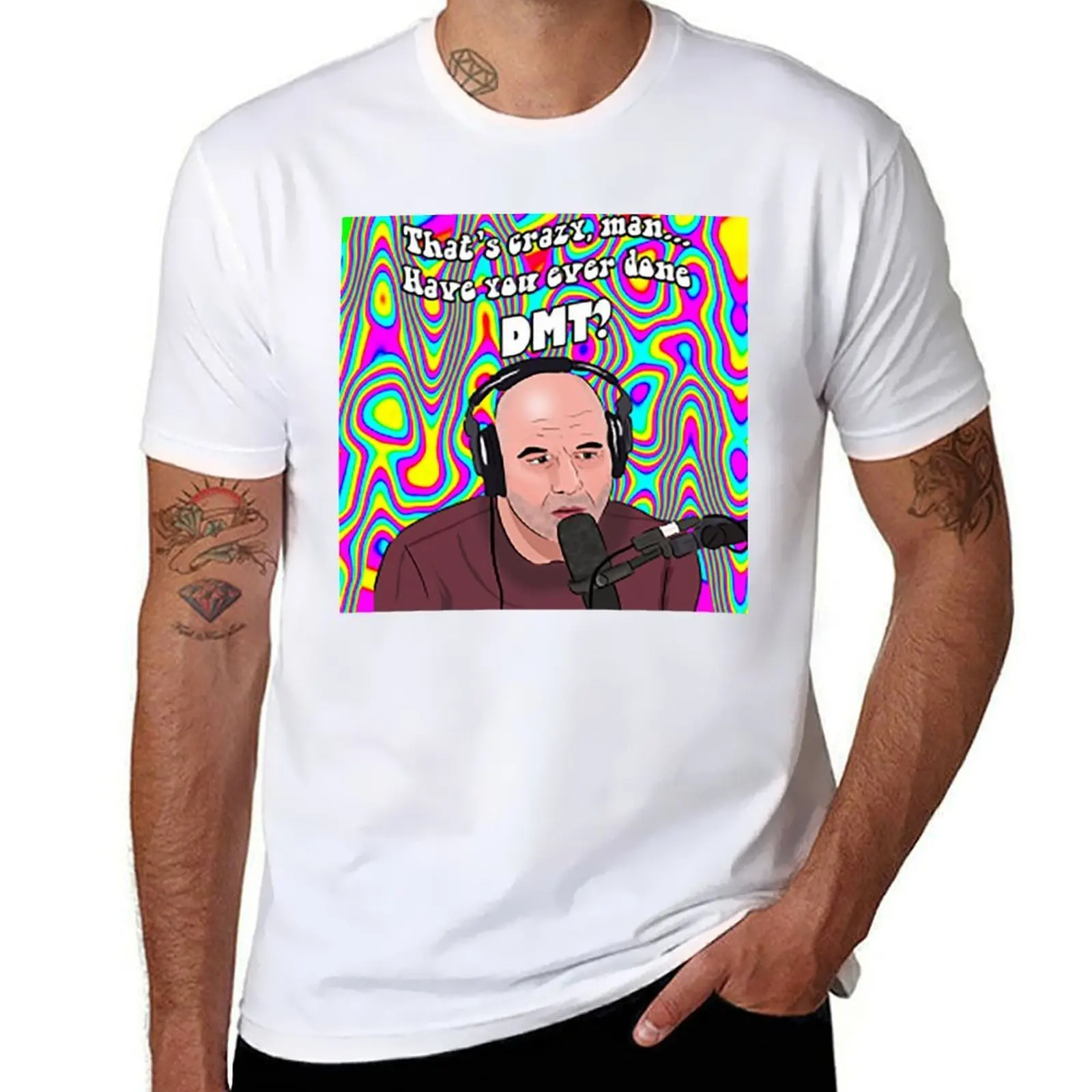 

Joe Rogan DMT T-Shirt t shirts with prints t shirt men 100% cotton luxury brand T-Shirt